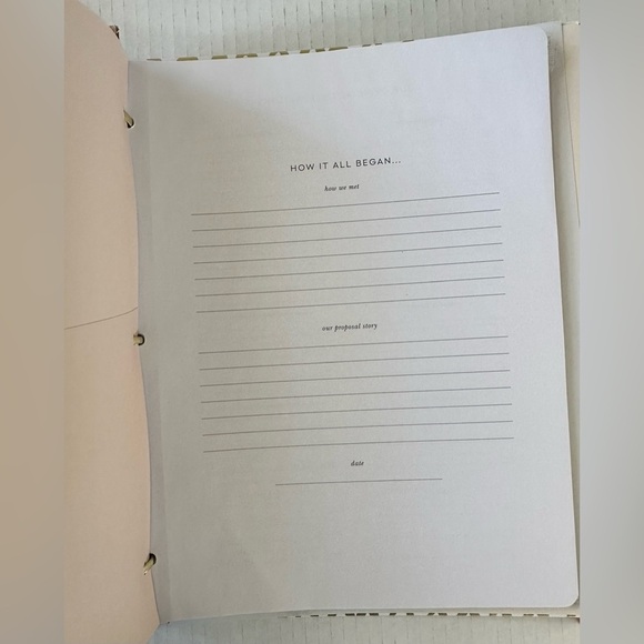 NEW! Kate Spade It Started Out With A Kiss Bridal Wedding Planner Rose - Picture 12 of 16